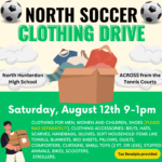 soccer clothing drive flyer