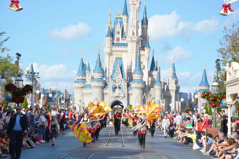 Vikings Marching Band Performs at Disney World